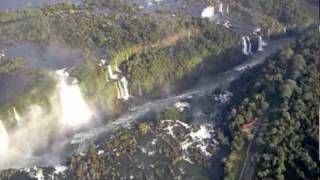 Cataratas de Iguazu Brasil Argentina en helicoptero Iguassu falls from Helicopter [upl. by Rodnas]