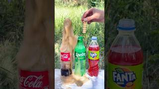 “Mentos in Cola Fanta and Sprite Who will explode the hardest” experiment mentos cola [upl. by Cohen]