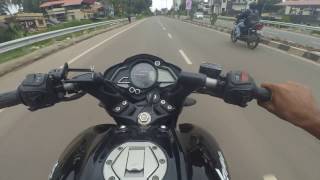 Bajaj Pulsar 200 NS power and Top speed try [upl. by Norby]