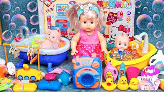 Satisfying with Unboxing Barbies Bathroom Toy🛀Experience Water Doll Playset ASMR  Review Toys [upl. by Grayson]