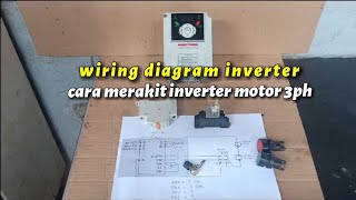 diagram pemasangan inverter motor 3 phase [upl. by Nnep31]