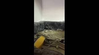 Removing old glued on counter top [upl. by Tomi]