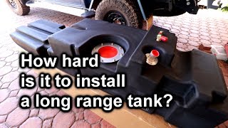 ARB Frontier Long Range Tank  DIY Installation [upl. by Northington435]