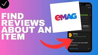 Where to find reviews about an item in the Emag app [upl. by Yeoj]