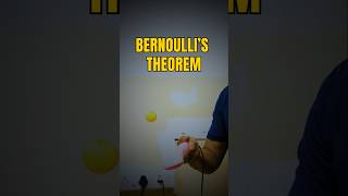 Bernoulli’s theorem  Science Experiment physics experiment science shorts shortsfeed [upl. by Retniw]