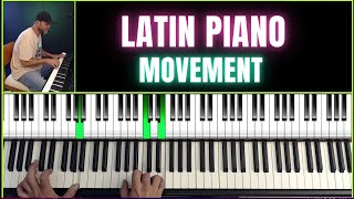 Latin Piano Movement  how to play latin piano style [upl. by Chane]