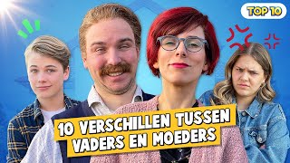 10 VERSCHILLEN TUSSEN VADERS EN MOEDERS [upl. by Aoht]