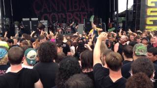 Cannibal Corpse  Decency Defied Mayhem Festival Camden 2014 [upl. by Arobed]