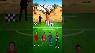 Mrbeast Squid Game Challenge 🤪🤣 Ronaldo Messi Ishowspeed Mbappe 🤯😱 [upl. by Shing]