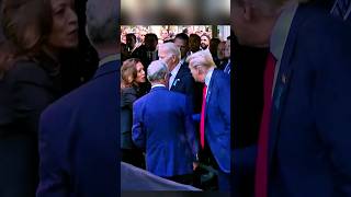 Trump amp Harris shake hands during 911 memorial service川普和哈里斯在 911 追悼會上握手 [upl. by Nirrak419]