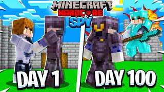 I survived 100 days as a SPY in Hardcore MinecraftHeres what happened [upl. by Behrens]