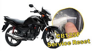 Honda CB125F Service Light Reset  Honda CBF125 Spanner Reset 2021 [upl. by Lamahj909]