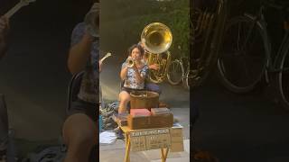 tubaskinny Tuba Skinny performing on Royal Street during Dirty Linen Night 2024 art music [upl. by Johiah]