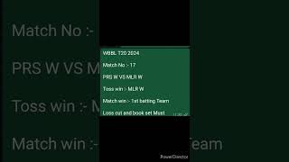 WBBL 2024 Match No 17 Perth Scorchers w vs Melbourne Renegades women Toss win Match win Prediction [upl. by Mill]