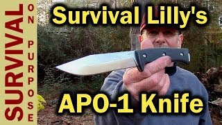 Survival Lilly Survival Knife  The APO1 and YouTube Knife Designers [upl. by Dyol]