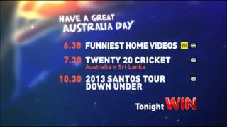 WIN Television  Australia Day themed lineup January 2013 [upl. by Brodie]