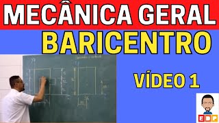 Mecanica geral Como calcular o Baricentro ou o Centroide de uma figura plana composta [upl. by Mcgrath]