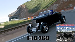 GT7  FORD 32 Roadster  118769 LAP TIME CHALLENGE  Grand Valley [upl. by Harned]