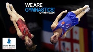 2015 Trampoline Worlds Odense DEN – Team Finals  ChinaRussia 22 [upl. by Cohby]