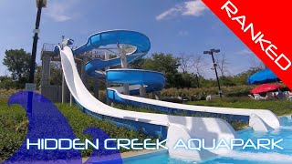 Hidden Creek Aquapark  All Slides RANKED [upl. by Adin761]