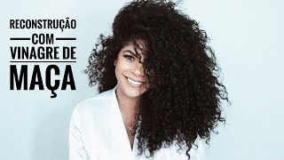 VINAGRE DE MAÇÃ NO MEU CABELO CACHEADO l Dèbora Luz [upl. by Jonna]