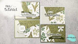 Aus 1 mach 4  Kartenhintergründe mit Designerpapier [upl. by Stauffer]