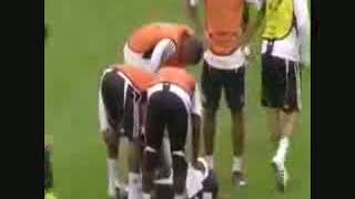 Ashley Cole injured in training [upl. by Aiynot]