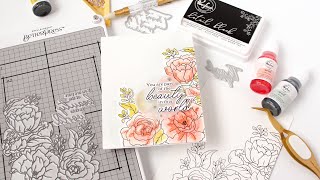 How To Create A Letterpress Card With Press Plates From Pinkfresh Studio [upl. by Lara]