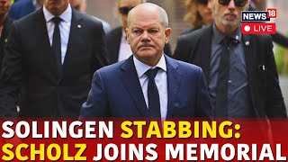 Solingen Knife Attack News LIVE  German Chancellor Olaf Scholz Attends Memorial  Germany  N18G [upl. by Daraj]