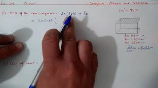 Ch 13 Ex 131 Q 1 Surface Areas and Volumes  Ncert Maths Class 9  Cbse [upl. by Sil]