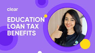 Taking an education loan Watch this to save tax on education loan l Section 80E I Black by ClearTax [upl. by Arbmat]