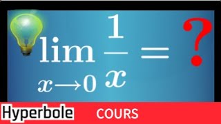 comprendre les limites des fonctions usuelles x et 1x graphiquement  important et facile [upl. by Luciana874]