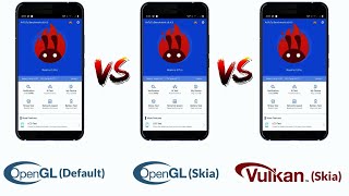 Open GL Default VS Open GL Skia VS Vulkan Skia Antutu Benchmark [upl. by Aniram]