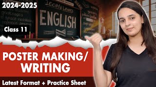 Poster WritingPoster Making Class 11 CBSE  English Grammar  Poster WritingPoster Making Format [upl. by Brod]