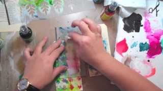 Stenciled Tag Instructional Video with Julie FeiFan Balzer [upl. by Trenna]