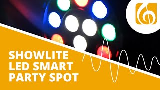 Showlite SPS121 LED Smart Party Spot 12x 1W RGBW [upl. by Lapham778]