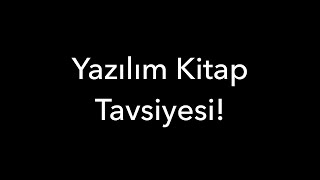 Yazılım Kitap Tavsiyesi [upl. by Teahan]