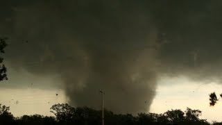 TORNADO INTERCEPT just northeast of Edmond OK Jim Cantore onboard [upl. by Ahkeber914]