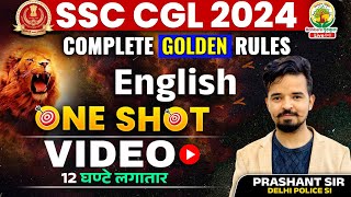 English का महायुद्ध  Complete English Golden Rule  SSC CGLMTS 2024  English By Prashant Sir [upl. by Aitnahc]