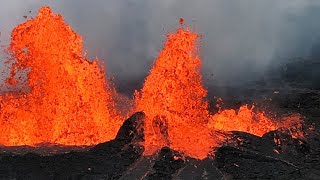 Watch as Hawaii’s Kilauea volcano erupts lava [upl. by Felicdad]