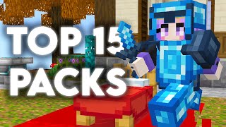 Top 15 Best Bedwars MCPE PvP Texture Packs Minecraft Bedrock 121 [upl. by Ahseile]