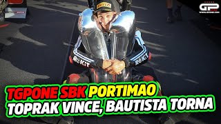 TGPOne SBK Portimao Toprak vince ancora ma Bautista è tornato [upl. by Ahsikahs]