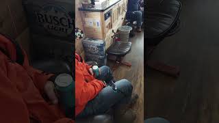 shorts Exclusive Look Inside A Luxurious Ice Fishing House on Lake Winnibigoshish [upl. by Onivag]