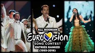 Bosnia amp Herzegovina 🇧🇦  All Eurovision Songs Ranked 19932016 [upl. by Alvira]