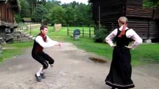 Norveç Hallingdans Folk Dansı [upl. by Cleres182]