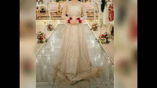 Bride maid bridal sister dress designing wedding dress  Maxi  Frock [upl. by Odrick979]