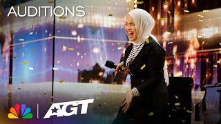 Putri Ariani reacts to her GOLDEN BUZZER Moment  AGT 2023 [upl. by Atil]