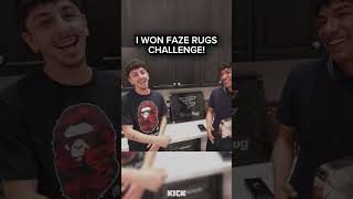 I Won Faze Rugs Challenge 😃 [upl. by Adnuhsat623]