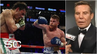 La MEMORABLE reacción de Julio César Chávez frente a la derrota de su hijo ante CANELO Alvarez  SC [upl. by Ellekcim]