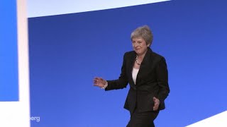 Theresa May Jigs at Tory Conference to Abbas Dancing Queen [upl. by Richma]